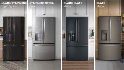 Appliance Colors, Slate Appliances Kitchen, Ge Slate Appliances, Slate Appliances, Hacks Kitchen, Kitchen Redesign, Ge Appliances, House Details, Kitchen Cleaning Hacks