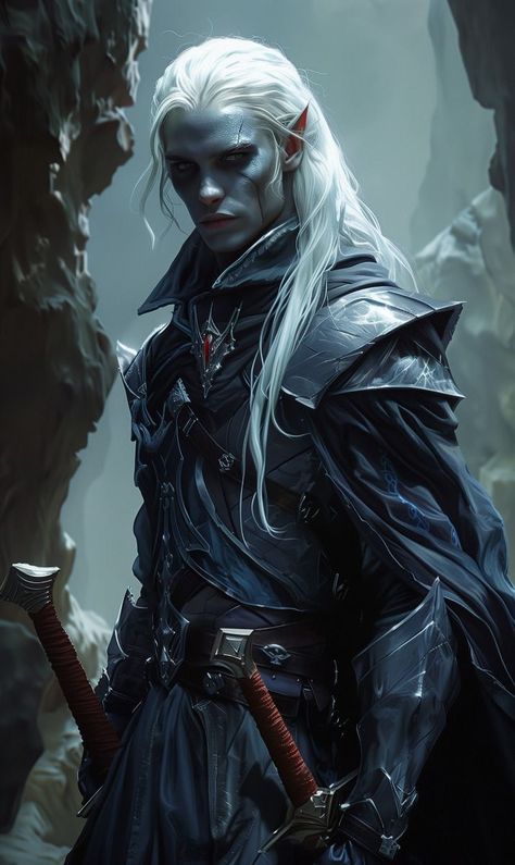 Elven Knight, Elf Knight, Drow Male, Elf Warrior, Elves Fantasy, Elf Art, Male Characters, Dark Elf, Fantasy Male