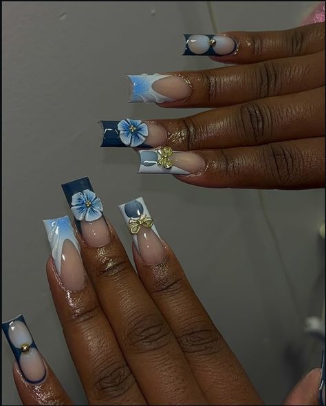 Blue Square nails 
3d Square nails Blue Square Nails, Blue Summer Nails, 3d Square, Nails 3d, Blue Square, Square Nails, Blue Nails, Nails Inspo, French Nails