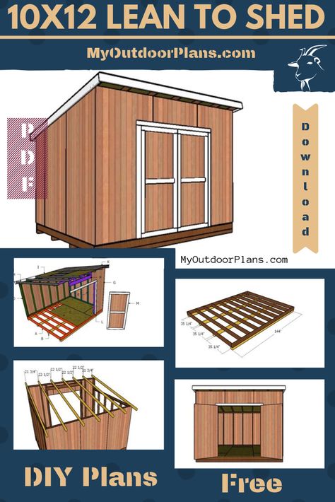 Shed Frame, Diy Storage Shed Plans, Shed Blueprints, Lean To Shed Plans, Build A Shed, Diy Storage Shed, Wood Shed Plans, Shed Construction, Free Shed Plans