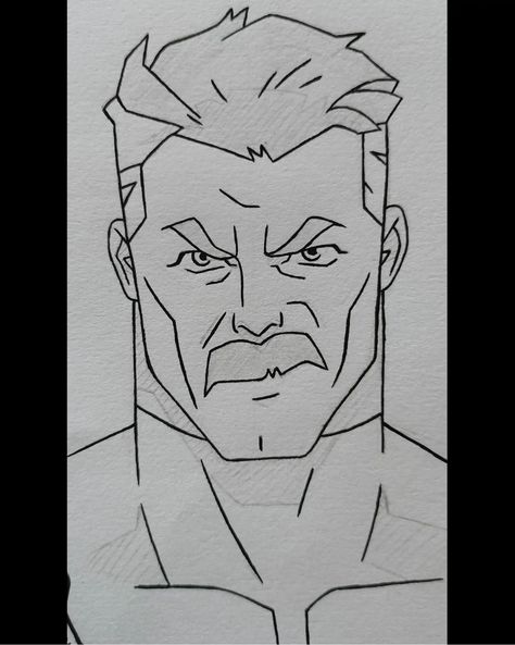 Omni Man Drawing, Invincible Sketch, Thragg Invincible, Invincible Drawing, Invincible Atom Eve, Comic Book Style Art, Invincible Art, Superhero Drawings, Atom Eve