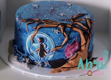 Mother Cake, Coraline Other Mother, Birth Cakes, Horror Cake, Disney Baking, Halloween Wedding Cakes, 15th Birthday Cakes, Other Mother, Cinderella Cake