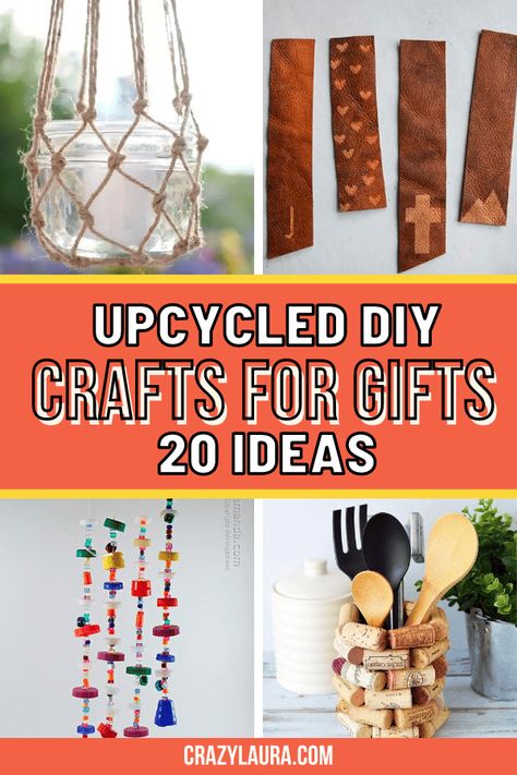 We all need to be aware of and start caring for our environment. So why not start by checking out our upcycled DIY crafts for gifts? #DIY #Handmade #Upcycling Recycled Crafts Upcycling, Crafts For Gifts, Light Bulb Vase, Upcycle Crafts, Hanging Jars, Retro Crafts, Wine Bottle Lamp, Upcycled Gifts, Craft Products