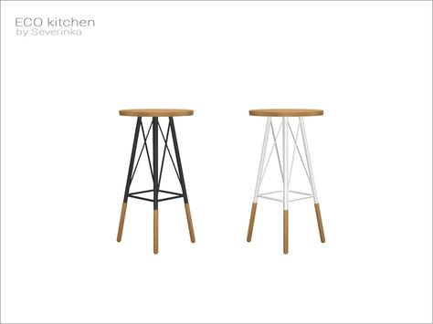 Sims 4 Cc Barstools, Leo Sims, Sims 4 Cc Furniture Living Rooms, Sims 4 Kitchen, Sims 4 Tsr, Sims 4 Alpha, Eco Kitchen, Die Sims 4, Sims Packs