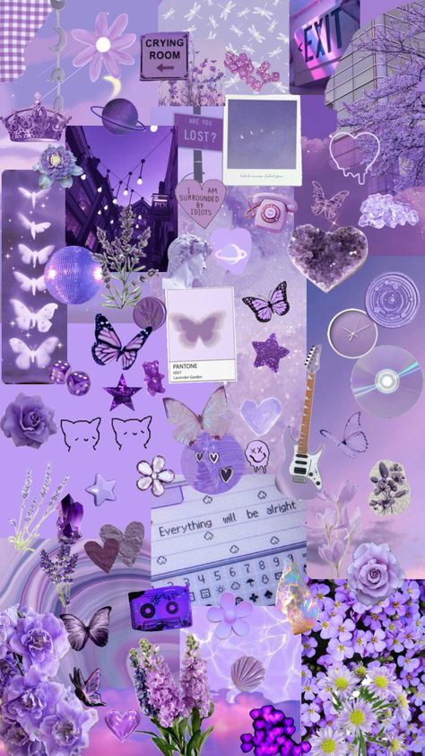 Sagittarius Wallpaper, Wallpaper Cantik Iphone, Iphone Wallpaper Violet, Black And Purple Wallpaper, Purple Butterfly Wallpaper, Light Purple Wallpaper, Purple Aesthetic Background, Wallpaper Estetika, Purple Flowers Wallpaper