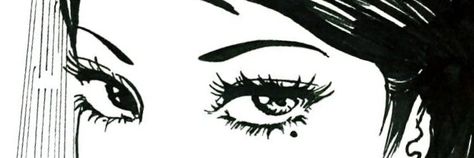 Tomie Twitter Header, Tomie Eyes Tattoo, Tomie Banner, Tomie Header, Mangacore Header, Junji Ito Banner, Pictochat Header Twitter, Banner For Discord, Manga Header