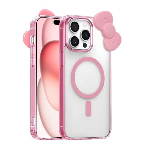 PRICES MAY VARY. Compatible with iPhone 11: Specifically designed for the iPhone 11 (6.1" 2019 model), ensuring a perfect fit and convenient access to all ports and buttons. Cute Cartoon 3D Bowknot Design: Unique cartoon-style design featuring a cute 3D bowknot, adding a playful and whimsical touch to your phone. Frosted Transparent Anti-Fingerprint Magnetic Design: Prevents fingerprints and watermarks, with magnetic function to ensure a secure connection and easy installation/removal. Shockproo Cute Iphone 13 Pro Max Cases, Iphone Pro Max Case, Cute Iphone 8 Plus Case, Iphone 15 Plus Case, Iphone 16 Pro Case, Iphone 15 Phone Case, Iphone 16 Pro Max Case, Iphone 15 Pro Case, Birthday Wishlist Ideas I Want