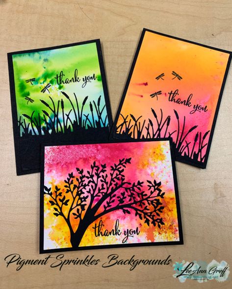 Blended Backgrounds, Diy Watercolor Cards, Sympathy Cards Handmade, Silhouette Cards, Paper Works, Making Greeting Cards, Card Making Tutorials, Card Making Techniques, Facebook Live