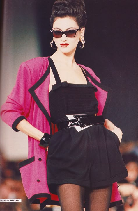 https://flic.kr/p/SqRoFa | Emanuel Ungaro Spring/Summer 1988 80s Designer Fashion, 1980s Runway Fashion, 1980s Summer Fashion, 80s Opulence, 1980s Womens Fashion, 1980s Runway, 80s Fashion Summer, 80s Runway Fashion, 80s Runway