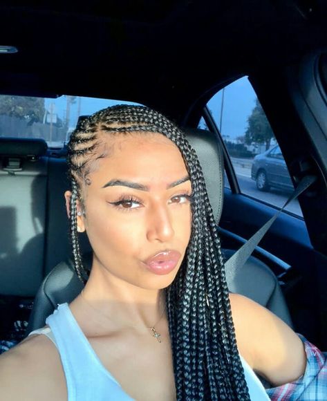 • píntєrєst : @ ndollazzz ♕ ♡ Beyonce Braids, Hairstyles Twist, Lemonade Braids Hairstyles, Lemonade Braids, Long Box Braids, Beautiful Braids, Black Hairstyles, Cornrow Hairstyles, Scene Hair