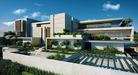 Villa In Dubai, Big Mansions, Luxury Villa Design, Modern Villas, Modern Villa Design, Architecture Modern, Modern House Facades, Architect Design House, Modern Mansion