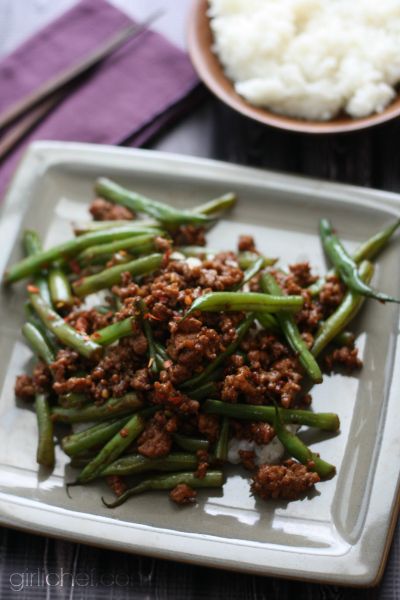 Schezuan Green Beans, Asian Beans, Szechuan Green Beans, Pork And Green Beans, College Recipes, Grandma Recipes, Ground Pork Recipes, Asian Meals, Chinese Foods