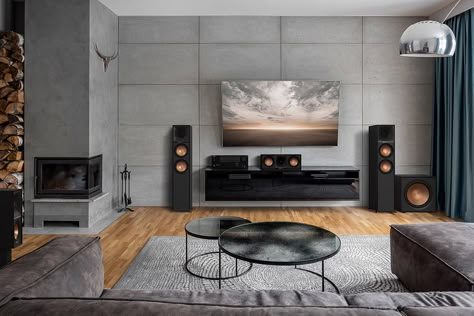 Home Theater Subwoofer, Klipsch Speakers, Multi Room Audio, Mdf Cabinets, Powered Subwoofer, New Tech, Home Theater Speakers, Low Frequency, Quality Cabinets