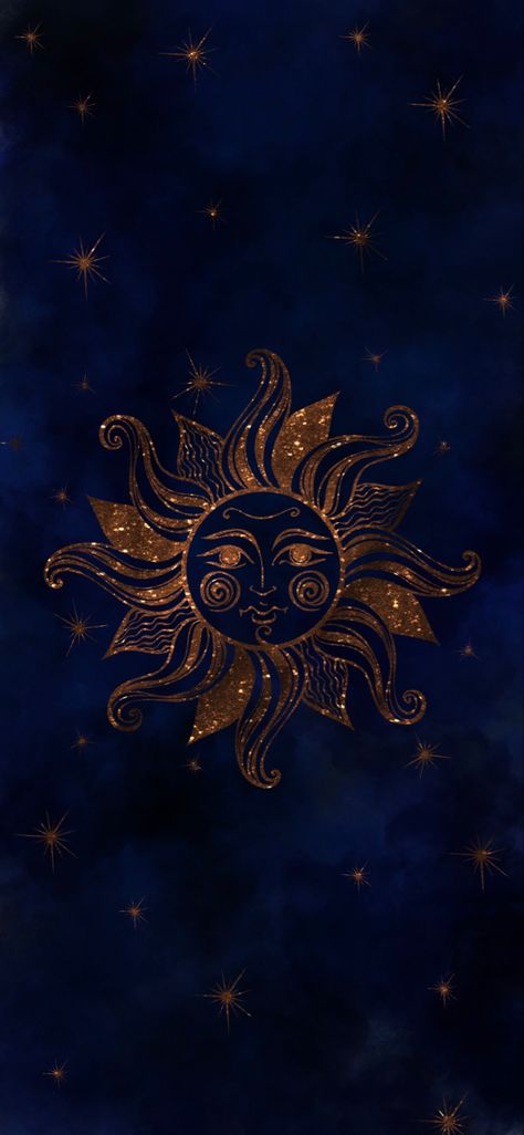 #ipad #digital #digitalart #celestial #sunandmoon #wallpaper #iphone Celestial Pictures, Gold Blue Wallpaper, Wallpaper Celestial, 90s Whimsigoth Wallpaper, Celestial Art Aesthetic, Celestial Iphone Wallpaper Aesthetic, Celestial Iphone Wallpaper, Whimsigoth Wallpaper Iphone, Mystical Wallpaper Iphone