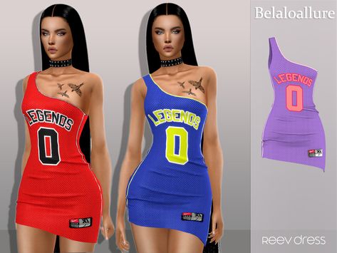 Intramurals Outfit, Sims 4 Jersey, Jersey Party Outfit, Party Outfit Black Women, Jersey Dress Outfit, Basketball Dress, Party Outfit Black, Outfit Ideas Sporty, Outfit Black Women