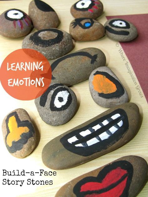 Story Stones Teaching Emotion Repinned by Apraxia Kids Learning. Come join us on Facebook at Apraxia Kids Learning Activities and Support- Parent Led Group. Learning Emotions, Teaching Preschoolers, Teaching Emotions, Manage Emotions, Emotions Activities, Story Stones, Social Emotional Development, Play Therapy, Preschool Activity