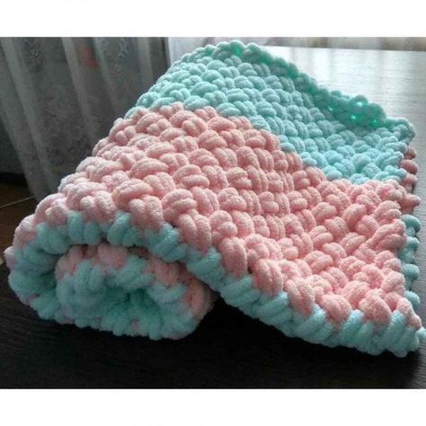 Knitting A Blanket, Knit A Blanket, Puffy Yarn, Yarn Blanket, Alize Puffy, Plush Yarn, Blanket Yarn, Baby Yarn, Handmade Blanket