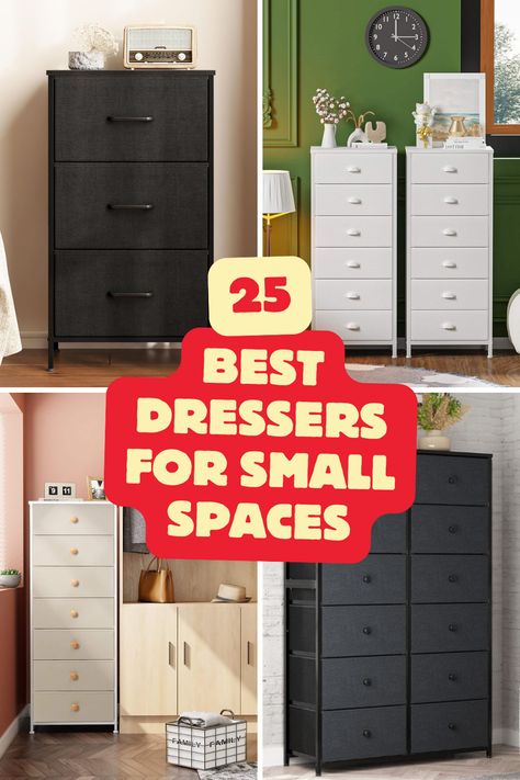 Looking to make the most of your small space? Check out our curated list of the 25 best small dressers that are perfect for narrow spaces and tall storage needs! From stylish modern designs to practical storage solutions, these picks are must-haves for anyone short on space but big on style. Discover your perfect fit and transform your home! 🛍️✨ #shopping #bestsmalldressers #narrowdressers #storagedressers #modernstyle Small Dresser Ideas, Small Bedroom Dresser, Small Dressers, Dresser Alternative, Narrow Dresser, 12 Drawer Dresser, Oak Chest Of Drawers, Small Dresser, Oak Dresser