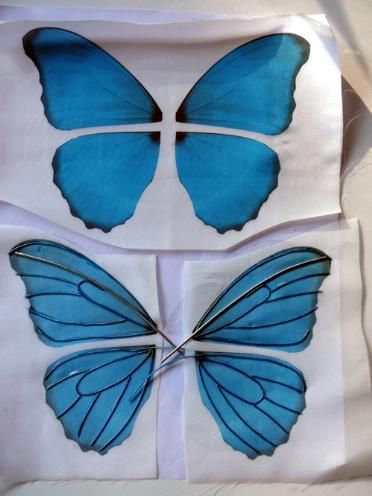 Wing Tutorial Wings Printable, Printable Fabric Sheets, How To Make Wings, Wing Tutorial, Diy Fairy Wings, Cosplay Wings, Printable Fabric, Diy Wings, Butterfly Costume