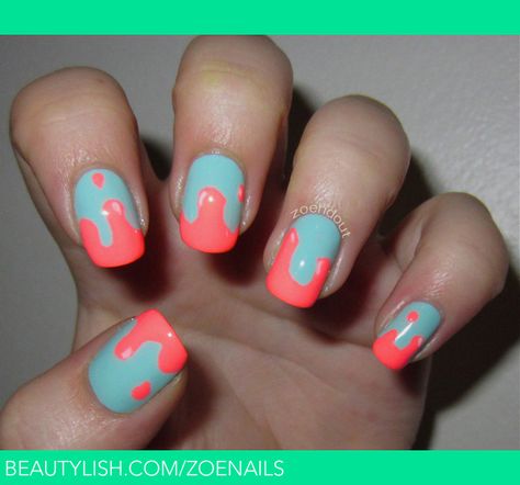 Uñas que me gustan Catherine Nails, Red Carpet Manicure, Drip Nails, Pastel Nails, Cute Nail Art, Cute Nail Designs, Nail Paint, Perfect Nails, Love Nails