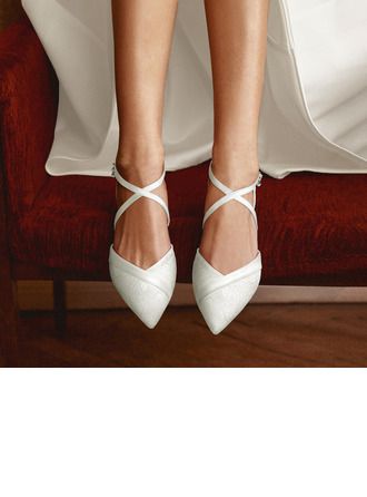 JJ's House Women's Chunky Heel Wedding Summer Wedding Flats Bridal Shoes Elegant Lace Satin Buckle Solid Color Point Toe Wedding Shoes. #JJ's House #Women's #ChunkyHeel #Wedding #Summer #WeddingFlats #BridalShoes #Elegant #Lace #Satin #Buckle #SolidColor #PointToe #WeddingShoes Wedding Shoes Bride Kitten Heel, Weddign Shoes, Boho Bride Shoes, Wedding Shoes Bride Flats, Bridal Heels Comfortable, Bridal Flats Shoes, Flat Wedding Shoes For Bride, Bridal Shoes Elegant, Bridal Shoes Block Heel