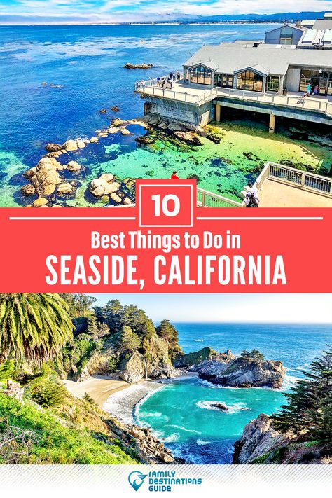 Want to see the most incredible things to do in Seaside, CA? We’re FamilyDestinationsGuide, and we’re here to help: From unique activities to the coolest spots to check out, discover the BEST things to do in Seaside, California - so you get memories that last a lifetime! #seaside #seasidethingstodo #seasideactivities #seasideplacestogo Seaside California, Pacific Grove, Family Destinations, Seaside Beach, Best Western, Greece Travel, Vacation Destinations, Monterey, Family Vacation