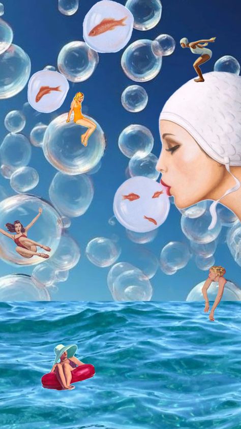 #surrealism #ocean #bubbles Ocean Surrealism, Ocean Bubbles, Surrealism, Bubbles