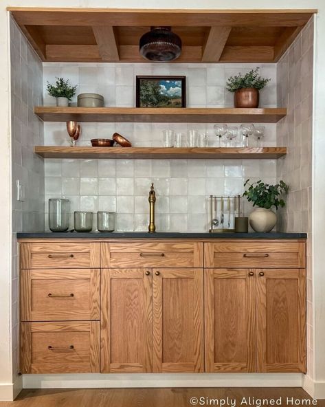 Witness the incredible before and after results of a wet bar renovation. Uncover tips and tricks to revamp your space. Wet Bar Makeover, Bar Makeover, Bar Renovation, Cabinet Cabinet, Split Rock, Makeover Before And After, Oak Kitchen Cabinets, How To Install Countertops, Cabinet Boxes