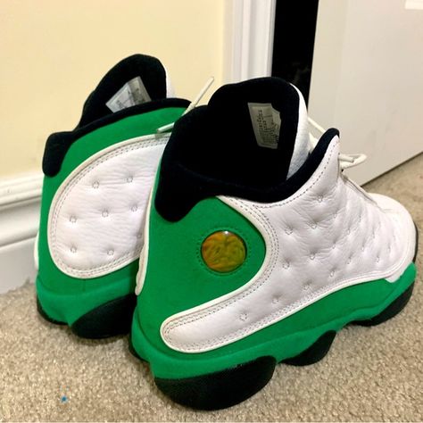 Jordan 13 lucky green Jordan 13 Lucky Green, Green Jordans, Jordan 11s, Retro 13, Jordan 7, Lucky Green, Air Jordan 11 Retro, Cute Nike Shoes, Green Sneakers