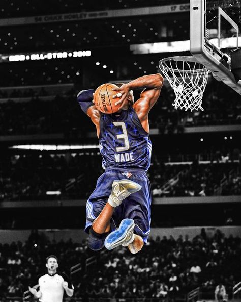 dwayne wade Basketball Inspiration, D Wade, Nba Superstars, Best Dunks, Nba Photos, Dwayne Wade, Heat Basketball, Kobe Bryant Pictures, I Love Basketball