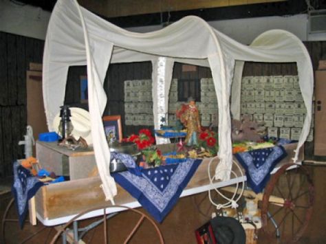 Setting Buffet Table | Covered Wagon |Wild West Themes Western Table Decorations, Wagon Floats, Country Western Decor, Wild West Theme, Wild West Party, Country Party, Western Theme Party, Cowboy Decorations, Toy Story Cakes