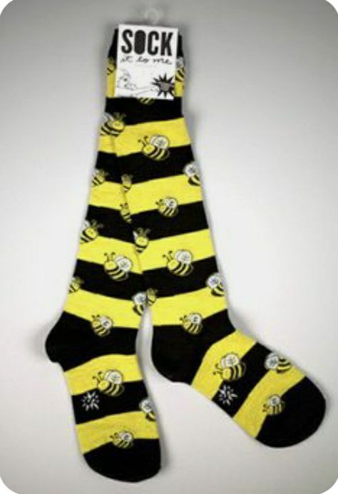 Bee Socks, Bee Sock, Bee Things, Sock Company, Silly Socks, Buzzy Bee, I Love Bees, Funky Socks, Sock It To Me