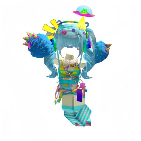 Colorful Roblox Avatars, Decora Roblox Avatar, Alien Roblox Avatar, Alien Avatar, Roblox Avatars Ideas, Neon Rave, Weird Furniture, Roblox Emo Outfits, Roblox Fit Ideas