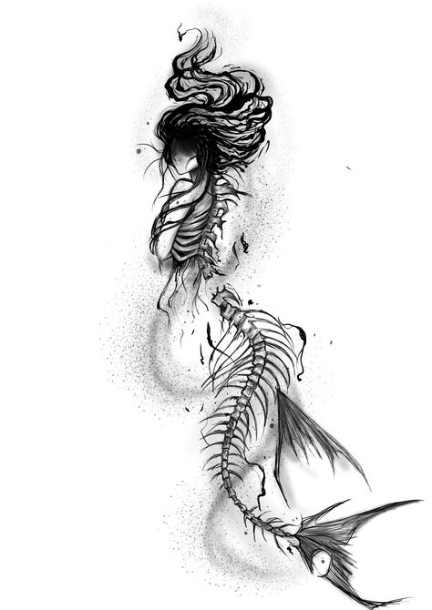 Mermaid Neck Tattoo, Crab Monster Art, Creepy Ocean Tattoo, Dark Creepy Tattoos, Fear Ruins Life Tattoo, Dark Wrist Tattoos, Amphitrite Tattoo, Cool Tattoo Drawings Sketches, Sea Creature Tattoo Ideas