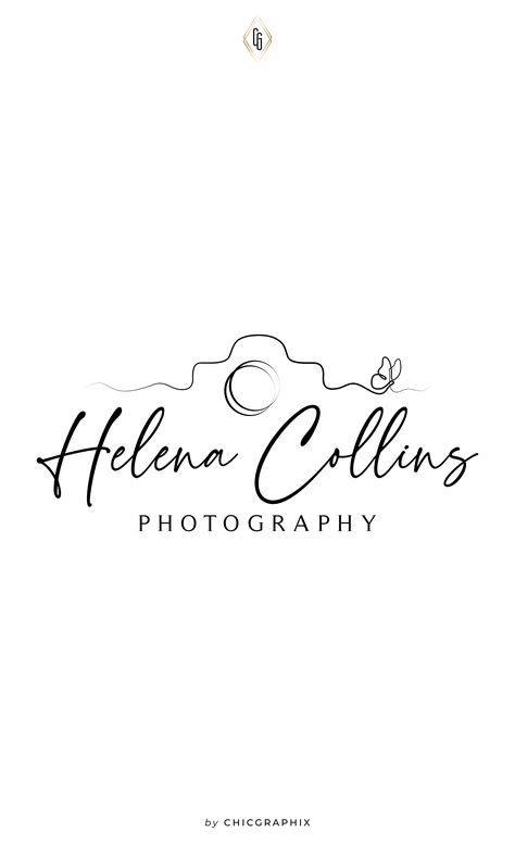 This pre-made photography logo is perfect for multiple businesses! It will give your business a professional and elegant look. #photographylogo #cameralogo #photologo #butterfly #photologo #premadelogo #weddingphottography #photographerlogo Logo Design Camera, Photography Signature Logo, Logo Butterfly, Multiple Businesses, Photographers Logo Design, Wedding Photography Logo, Digital Signature, Watermark Design, Logo Photo