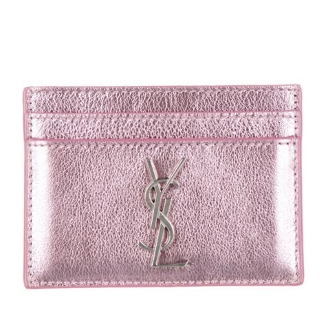 Pink Card Holder, Saint Laurent Card Holder, Girl Wishlist, Ysl Card Holder, Ysl Purse, Ysl Wallet, Saint Laurent Accessories, Pretty Accessories, Vintage Ysl