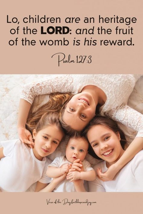 Children are a gift. They are a blessing from God. As mothers, we are given the blessing of raising children in God's ways and truth. Blessings From God, Blessing From God, Jeremiah 1, Psalm 127, Unborn Baby, Birthday Blessings, Psalm 139, The Blessing, John The Baptist