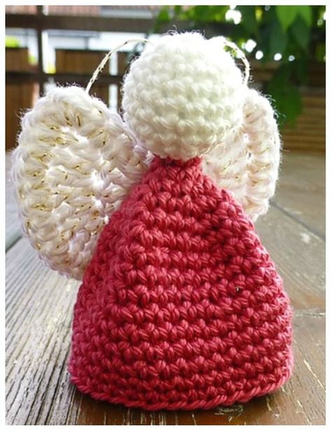 Free Crochet Angel Patterns, Crochet Gifts For Women, Angel Crochet Pattern Free, 3d Forms, Crochet Angel Pattern, Christmas Angel Crafts, Crochet Christmas Ornaments Free, Crochet Ornament Patterns, Christmas Crochet Patterns Free