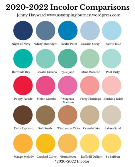 How do the new Incolors look with the other Stampin' Up! colours?? Craft Ideas For Beginners, Stampin Up 2020 2021, Paper Craft Ideas, Color Schemes Colour Palettes, Paper Craft Tutorials, Color Palate, Color Palette Design, Color Inspo, Color Blending