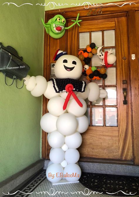 Ghostbuster Theme Trunk Or Treat, Ghostbuster Decorations Diy, Ghost Busters Halloween, Ghostbusters Party Ideas Decoration, Ghost Busters Door Decorations, Ghost Buster Door Decoration, Ghost Buster Theme Trunk Or Treat, Ghostbuster Party Food Ideas, Ghost Buster Decorations