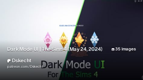 Sims 4 Dark Mode, Ui Color, 4 December, Dark Mode, Cc Sims, Sims 4 Mods, The Sims 4, Dark Colors, The Sims