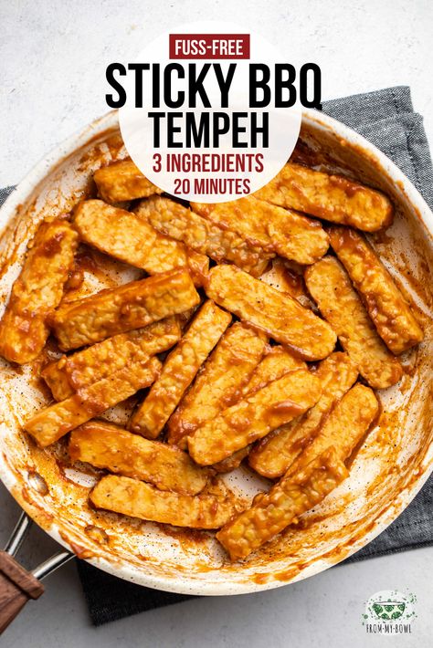 Bbq Tempeh, How To Cook Tempeh, Vegan Tempeh, Vegetarian Barbecue, Tempeh Recipes, Veggie Skewers, Diner Recept, Easy Holiday Recipes, Healthy Low Carb Recipes