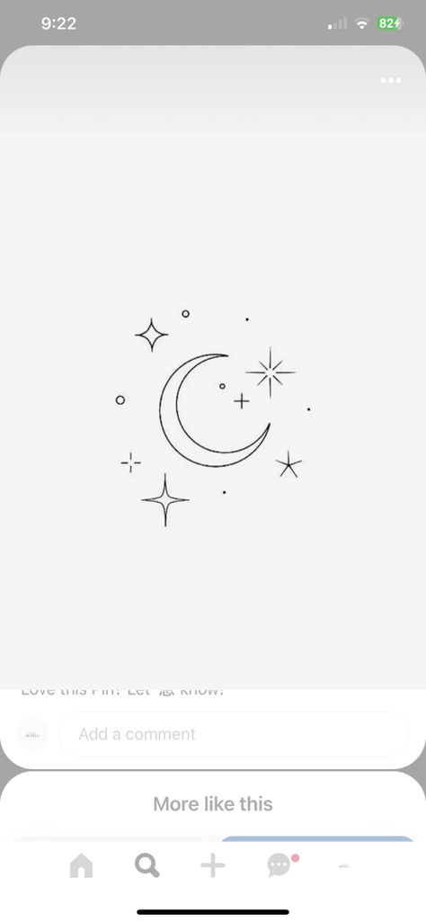 Moon With Stars Aesthetic, Infinity Moon Tattoo, Simple Moon Star Tattoo, Moon Sparkle Tattoo, Delicate Moon And Stars Tattoo, Moon With Sparkles Tattoo, Moon And Star Fine Line Tattoo, Moon And Stars Line Art, Moonlight Tattoo