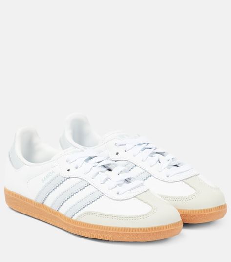 Samba OG leather sneakers in white - Adidas | Mytheresa Castaner Espadrilles, Sneaker Trends, Sneaker Trend, Adidas Classic, Casual College Outfits, Spring Sneakers, Trending Sneakers, Fashion People, Trail Shoes