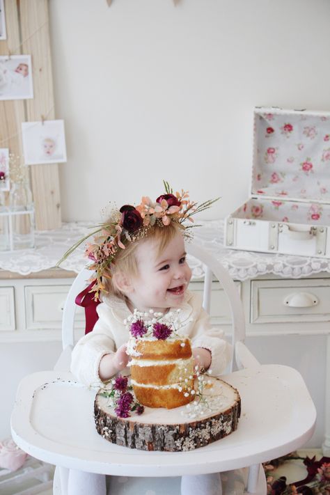 Wildflower Birthday Party, Pumpkin Birthday Parties, Burlap Bunting, Fairy Garden Birthday Party, Themed 1st Birthday, Floral Birthday Party, One Year Birthday, Twin First Birthday, Naked Cakes