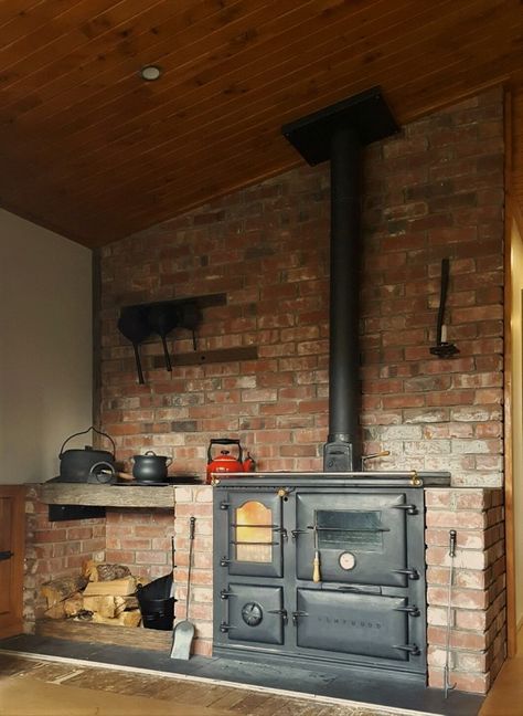 HH10 Wood Cooking Stove Kitchen, Turkish Wood Stove, Homewood Stoves, Wood Cook Stove Kitchen, Sofa Cover Ideas, Double Oven Stove, Design Ideas For Kitchen, Stove Decor, Stove Design