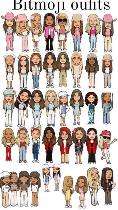 People At School, School Haircut, Bitmoji Inspo, Snapchat Outfits, Bitmoji Fits, Cute Snapchat Bitmoji Ideas, Snapchat Bitmoji, Bitmoji Ideas, Bitmoji Outfits