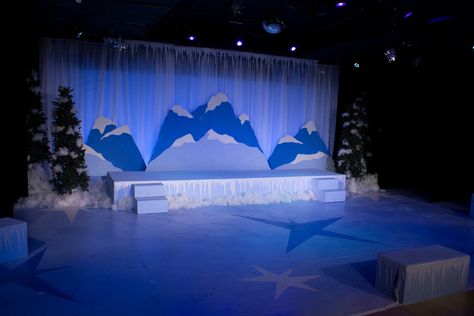 Frozen Jr Set, Elsa Castle, Frozen Jr, Frozen Musical, Theatre Backdrops, Frozen Decorations, Frozen Summer, Theatre Inspiration, Frozen Kids