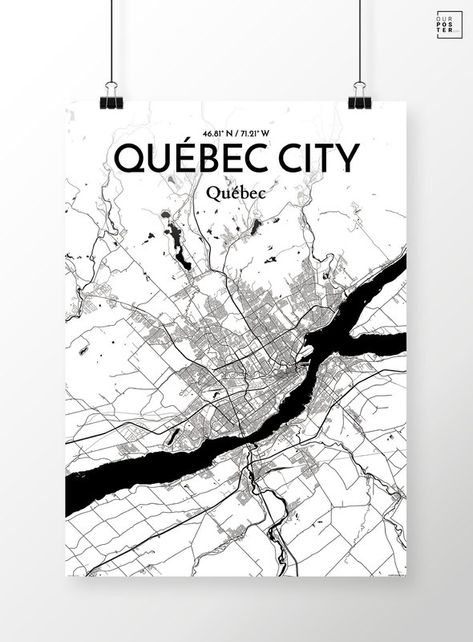 OurPoster.com 'Quebec City City Map' Graphic Art Print Poster in Ink & Reviews | Wayfair.ca Urban Design Poster, Map Graphic, Quebec City, Art Print Poster, Urban Design, City Map, Print Poster, Graphic Art Print, Posters Art Prints