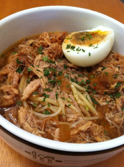 Yaka Mein from leftover Pulled Pork NEW ORLEANS HANGOVER FOOD!! Yaka Mein, Yakamein Recipe, Pork Leftovers, Big Easy Recipes, Pulled Pork Leftover Recipes, Leftover Pulled Pork, Hangover Food, Korean Pork, Pulled Pork Sandwiches